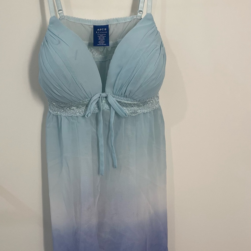 Apt. 9 Blue and Purple Chemise with Ombre Effect